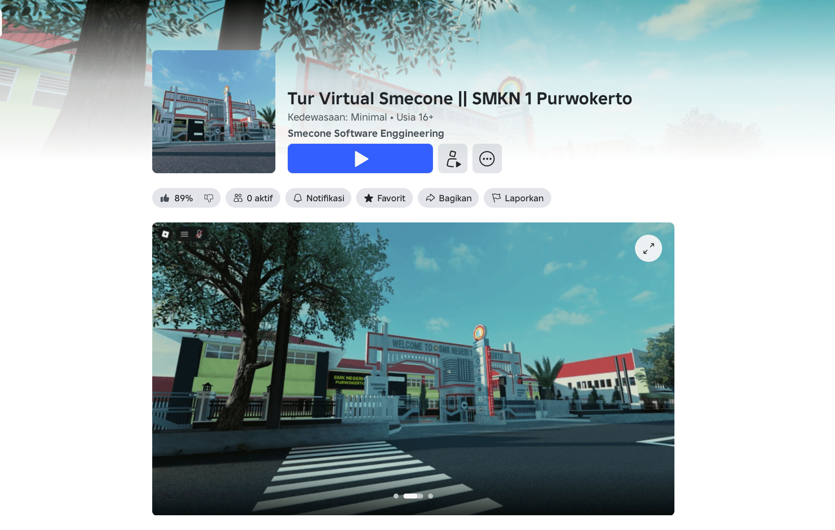 Roblox Smecone Virtual Tour